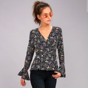 Long sleeve wrap top from Lulu’s